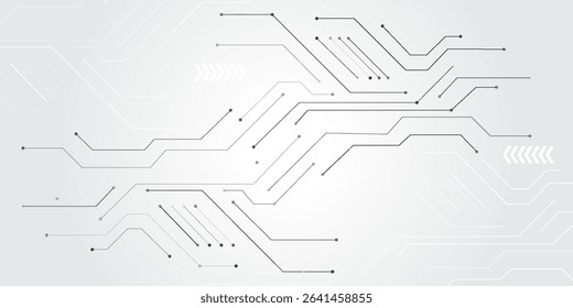 Circuit technology background with hi-tech digital data connection system and computer electronic design