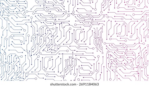 Plano de fundo de tecnologia de circuito com ilustração de estoque digital de alta tecnologia