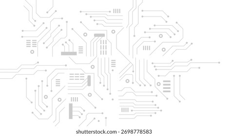Circuit technology background with hi-tech digital data stock illustration