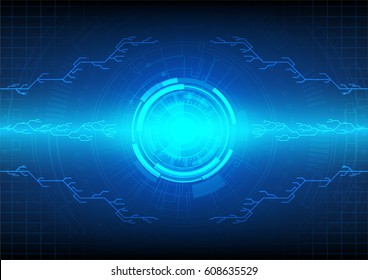 Circuit technology background vector illustration