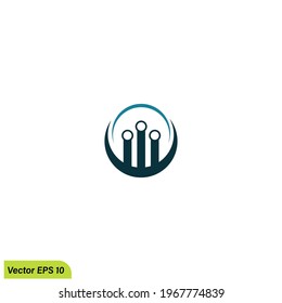 circuit technology icon vector illustration simple design element