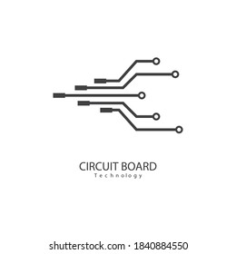 Circuit technology illustration logo vector template