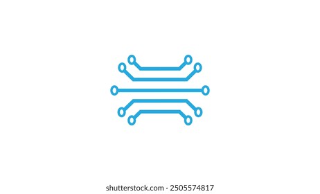 Ilustración de tecnología de circuitos logo Vector Plantilla