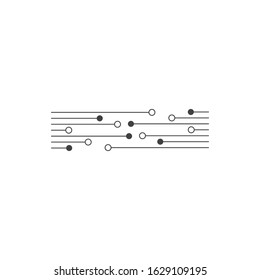 Circuit technology illustration vector template
