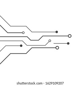 Circuit technology illustration vector template