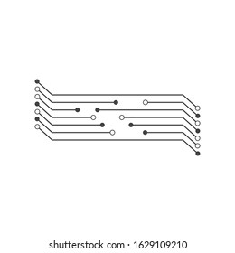 Circuit technology illustration vector template