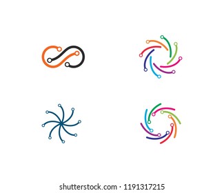 circuit technology ilustration vector template
