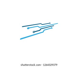circuit technology ilustration vector template