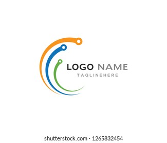 circuit technology ilustration vector template