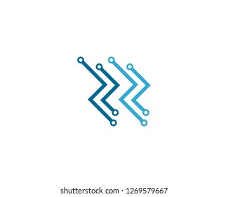 circuit technology ilustration vector template