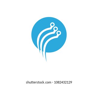 Circuit technology logo template