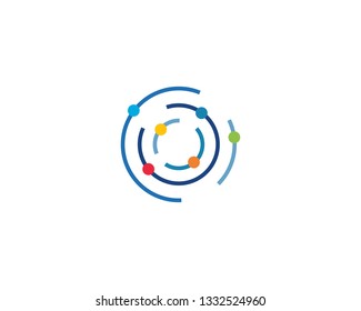 Circuit technology logo vector template