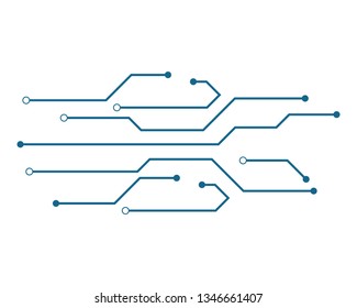circuit technology logo vector template