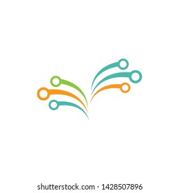 Circuit technology logo vector template