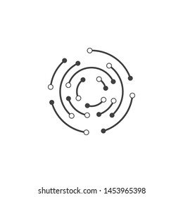 Circuit technology logo vector template