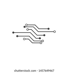 Circuit technology logo vector template