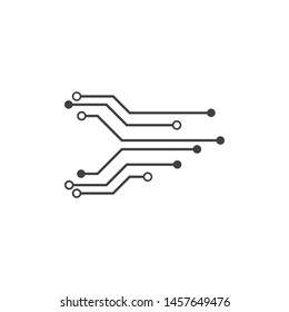Circuit technology logo vector template