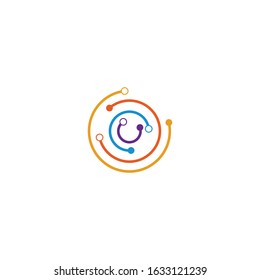 Circuit technology logo vector template