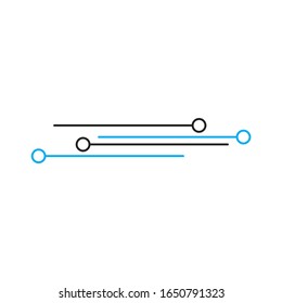 Circuit technology logo vector template