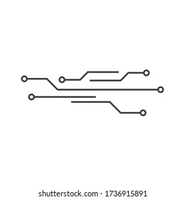 Circuit technology logo vector template