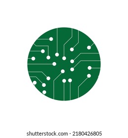 Circuit technology logo vector template