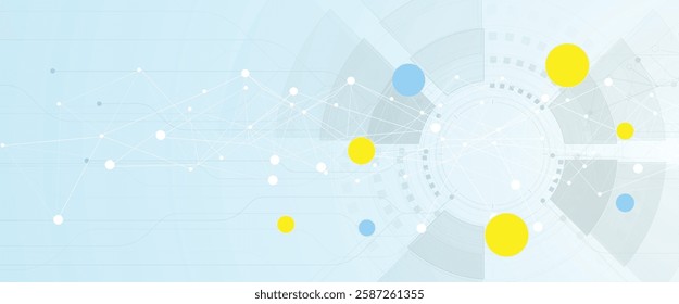 Circuit technology system. For business presentation. Abstract background