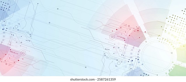 Circuit technology system. For business presentation. Abstract background