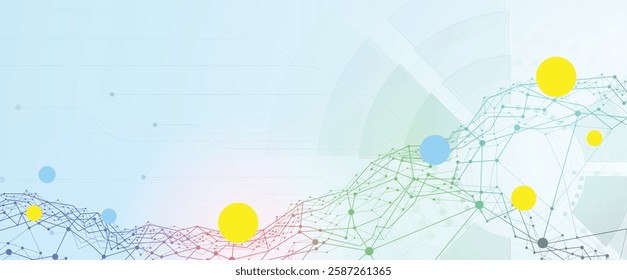 Circuit technology system. For business presentation. Abstract background