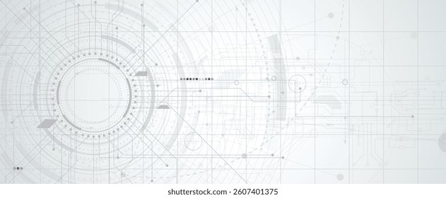 Circuit technology system. For business presentation. Abstract background