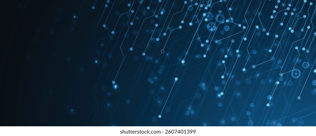 Circuit technology system. For business presentation. Abstract background
