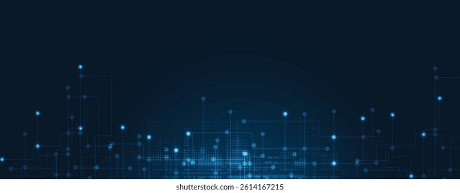 Circuit technology system. For business presentation. Abstract background