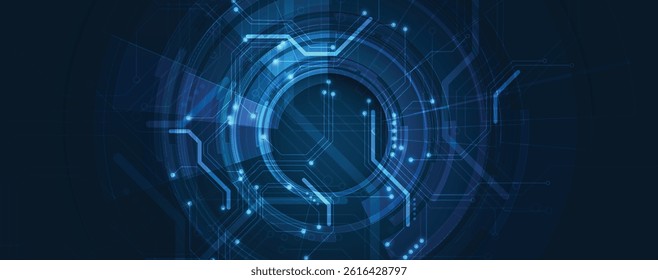 Circuit technology system. For business presentation. Abstract background