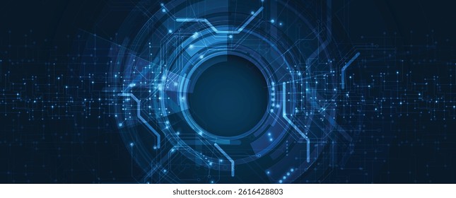 Circuit technology system. For business presentation. Abstract background