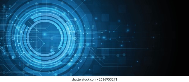 Circuit technology system. For business presentation. Abstract background