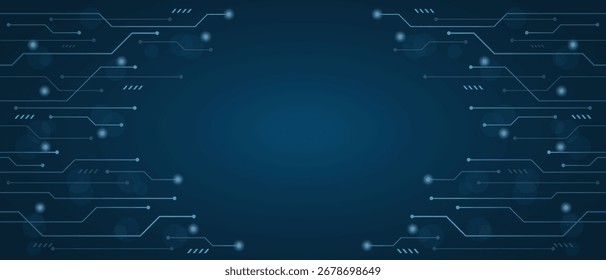 Circuit technology system. For business presentation. Abstract background
