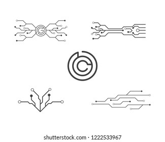 Circuit Template vector illustration icon design