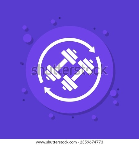 Circuit training icon for web