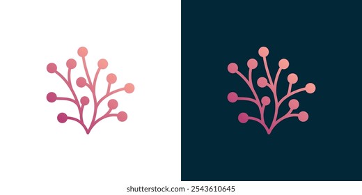 Circuit tree tech logo template design. Innovative digital technology concept business icon. 