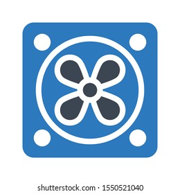 circuit vector glyph colour icon