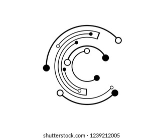 Circuit vector icon illustration design
