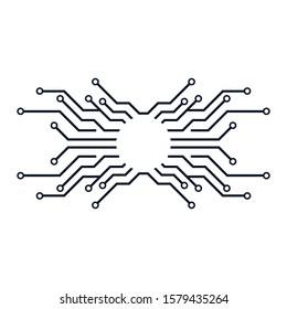 Circuit vector icon illustration design