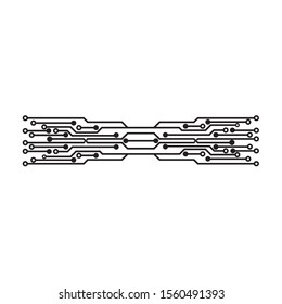 Circuit vector illustration design template
