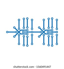 Circuit vector illustration design template
