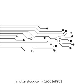 Circuit vector illustration design template