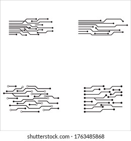 Circuit vector illustration design template