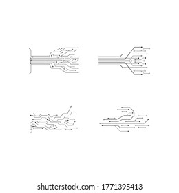 
circuit vector illustration design template