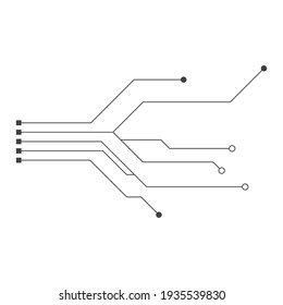 Plantilla de diseño de ilustración de vector de circuito