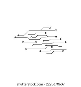 circuit vector illustration design template