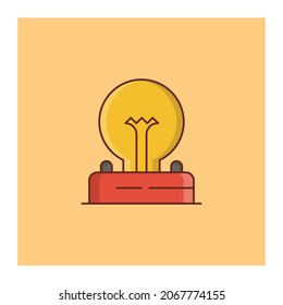 circuit Vector illustration on a transparent background. Premium quality symbols.Vector line flat color icon for concept and graphic design.