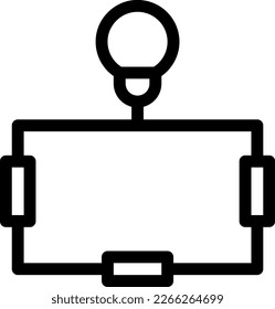 ilustración de circuito Vector en un fondo transparente. Símbolos de calidad superior. Iconos vectoriales de línea delgada para el diseño de conceptos y gráficos. 
